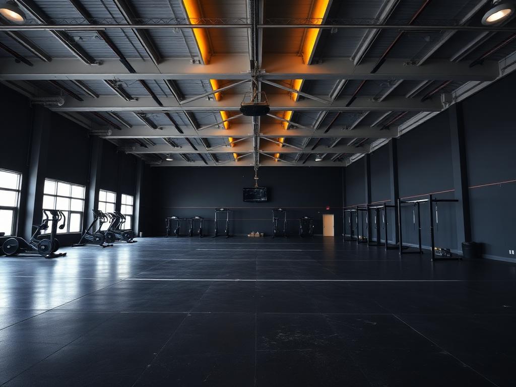 Vista geral do salão de treino da BlackFit